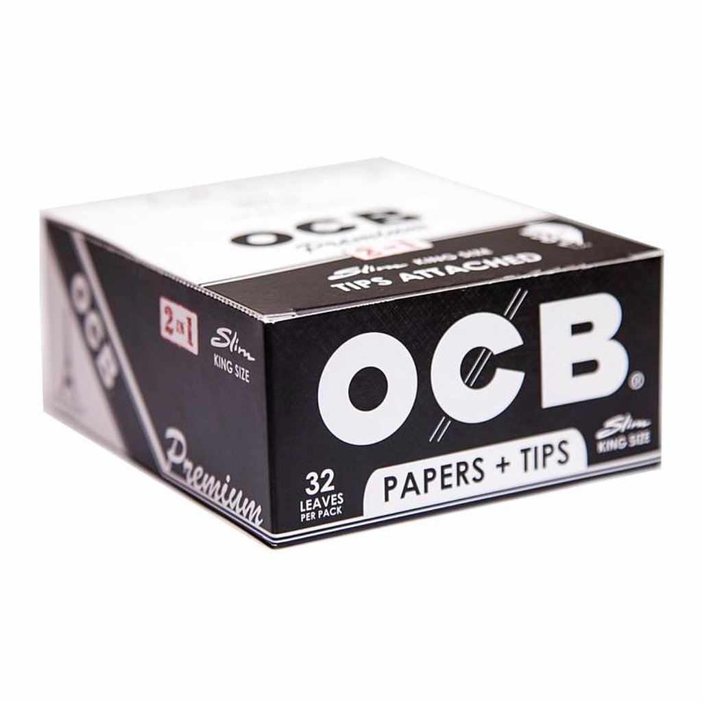 OCB GOLD Slim Premium One King Size Rolling Smoking Papers Skins